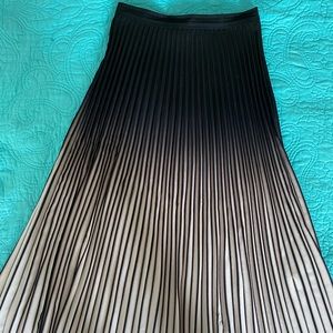 Reiss Marlie Ombré Contrast Pleated Skirt